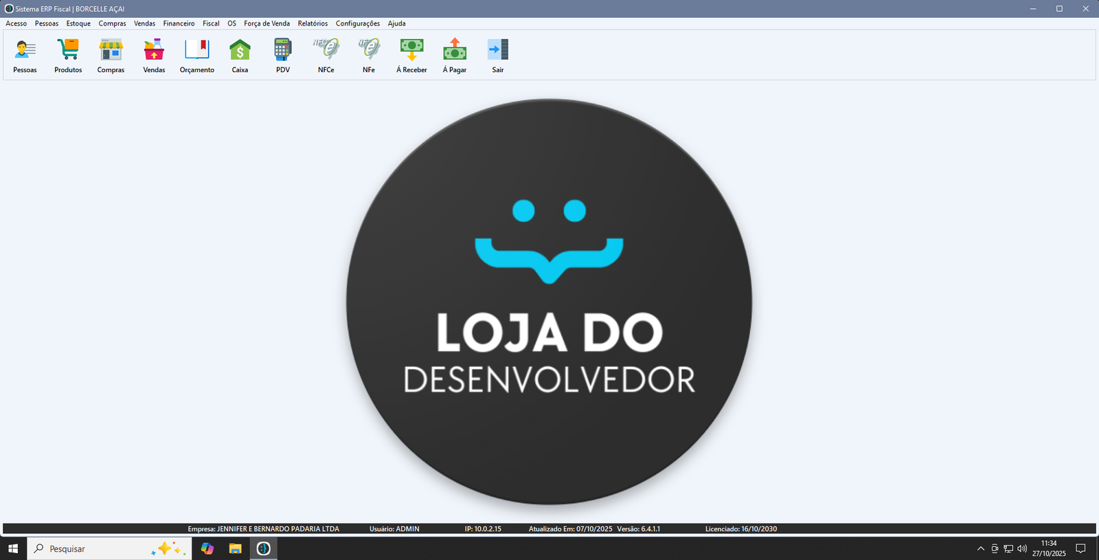 Parâmetros da Empresa